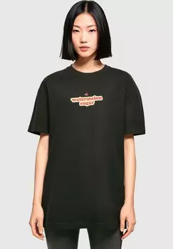 Футболка с принтом SUMMER-WATERMELON SUGAR OVERSIZED BOYFRIEND Merchcode, черный