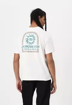 Футболка с принтом SUN POWER UNISEX Quiksilver, белый
