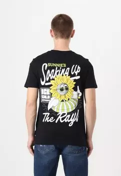 Футболка с принтом SUNNIES POOL BAR GRAPHIC Lyle & Scott, черный