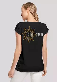 Футболка с принтом SUNNY SIDE UP F4NT4STIC, черный