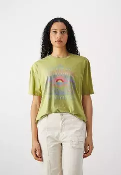 Футболка с принтом SUNRISE ON THE HORIZON Billabong, цвет green envy