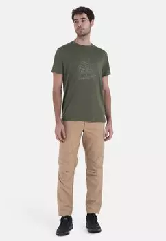 Футболка с принтом SUNSET icebreaker, оранжевый