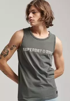 Футболка с принтом Superdry, антрацит