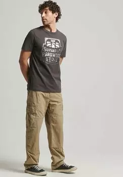 Футболка с принтом Superdry, антрацит