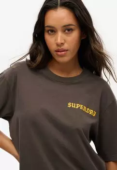 Футболка с принтом Superdry, черный