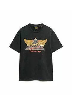 Футболка с принтом Superdry, черный