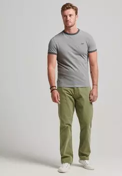 Футболка с принтом Superdry, темно-серый