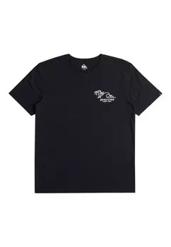 Футболка с принтом Surf And Turf Ss Quiksilver, черная