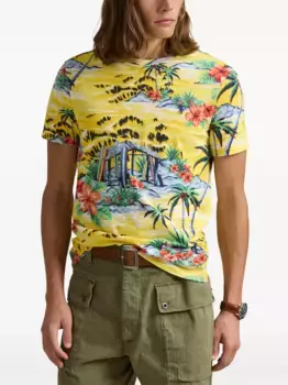 Футболка с принтом Surf POLO RALPH LAUREN, желтый