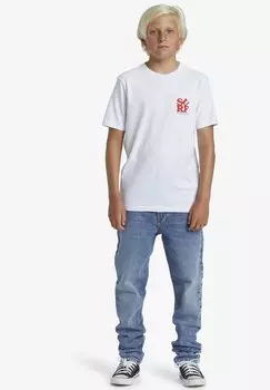 Футболка с принтом SURF SS BOE Quiksilver, цвет white