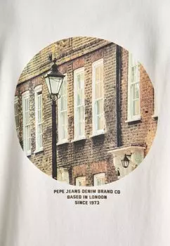 Футболка с принтом SUTTON TEE Pepe Jeans, молочный