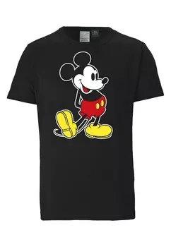 Футболка с принтом T-SHIRT DISNEY LOGOSHIRT, черный