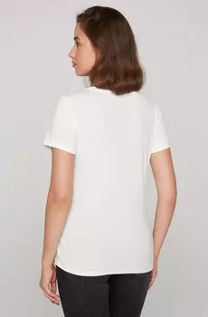 Футболка с принтом T-SHIRT MIT RUNDHALSAUSSCHNITT Soccx, белый