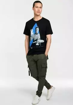 Футболка с принтом T-SHIRT SPOCK LOGOSHIRT, черный