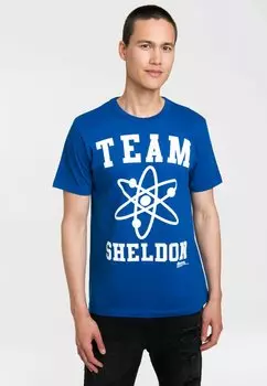 Футболка с принтом T-SHIRT TEAM SHELDON LOGOSHIRT, цвет blau