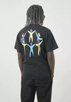 Футболка с принтом T-SHIRTS CLASSIC TEE GATHERING Cleptomanicx, черный