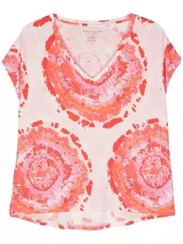 Футболка с принтом тай-дай Majestic Filatures, розовый