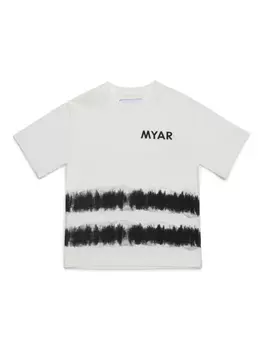 Футболка с принтом тай-дай MYAR KIDS, белый