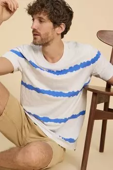 Футболка с принтом тай-дай White Stuff, белый