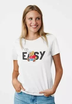 Футболка с принтом TAKE IT EASY Novux, цвет white