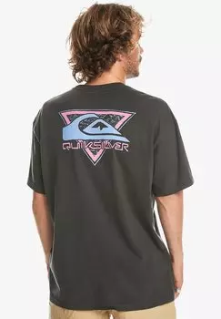 Футболка с принтом TAKE US BACK LOGO Quiksilver, цвет tarmac