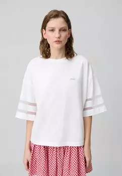 Футболка с принтом TANIA Claudie Pierlot, слоновая кость