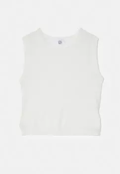 Футболка с принтом Tank KNITID, белая