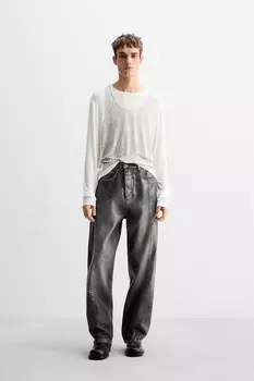 Футболка с принтом «танк» ZARA, напечатано