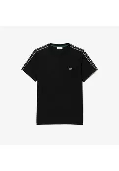Футболка с принтом TAPE Lacoste Sport, цвет black