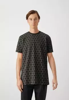 Футболка с принтом Tape Tee Tommy Jeans, черный