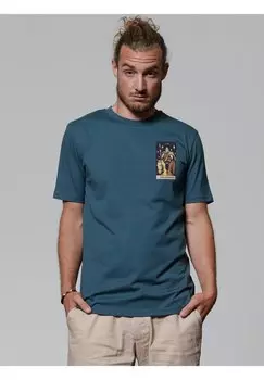 Футболка с принтом TAROT THE CHARIOT watapparel, бирюзовый