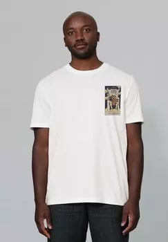 Футболка с принтом TAROT THE EMPEROR watapparel, белый