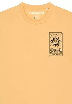 Футболка с принтом TAROT THE SUN watapparel, желтый