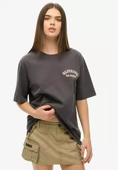 Футболка с принтом TATTOO BACK GRAPHIC Superdry, темно-серый