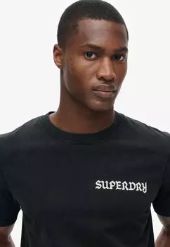 Футболка с принтом TATTOO GRAPHIC Superdry, черный