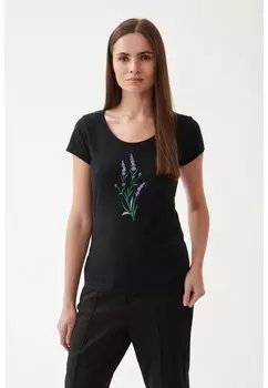 Футболка с принтом TATUUM, черный