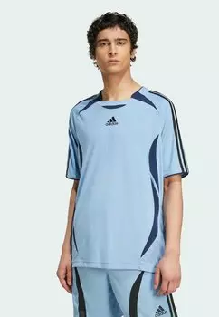 Футболка с принтом TEAMGEIST TEE Adidas Originals, цвет Ash Blue Black