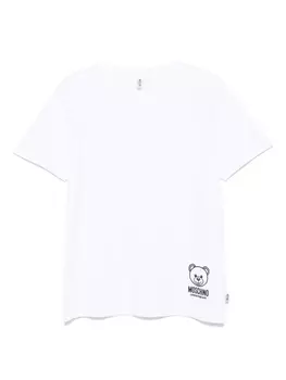 Футболка с принтом Teddy Bear Moschino, белый