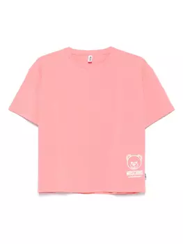 Футболка с принтом Teddy Bear Moschino, розовый