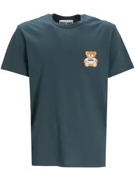Футболка с принтом Teddy Bear Moschino, зеленый