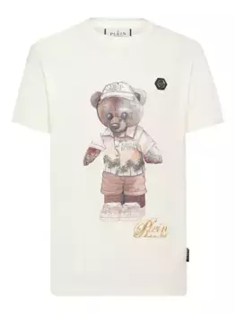 Футболка с принтом Teddy Bear Philipp Plein, белый