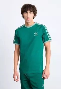 Футболка с принтом TEE adidas Originals, темно-зеленый