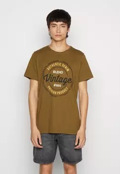 Футболка с принтом TEE Blend, цвет military olive
