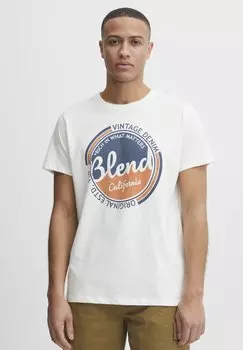 Футболка с принтом TEE Blend, цвет snow white