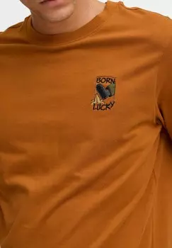 Футболка с принтом TEE Blend, коричневый