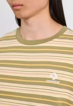 Футболка с принтом Tee Converse, бежевый