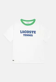 Футболка с принтом TEE CREATIVE CAPSULE UNISEX Lacoste, цвет flour/multi-coloured