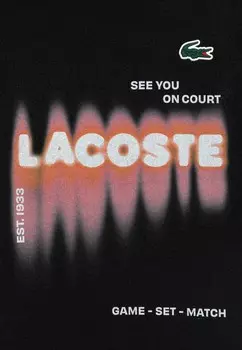 Футболка с принтом TEE DANIIL MEDVEDEV UNISEX Lacoste, черный