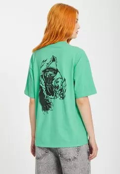 Футболка с принтом TEE DOWNTOWN Volcom, зеленый