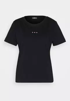 Футболка с принтом Tee Esprit, черная